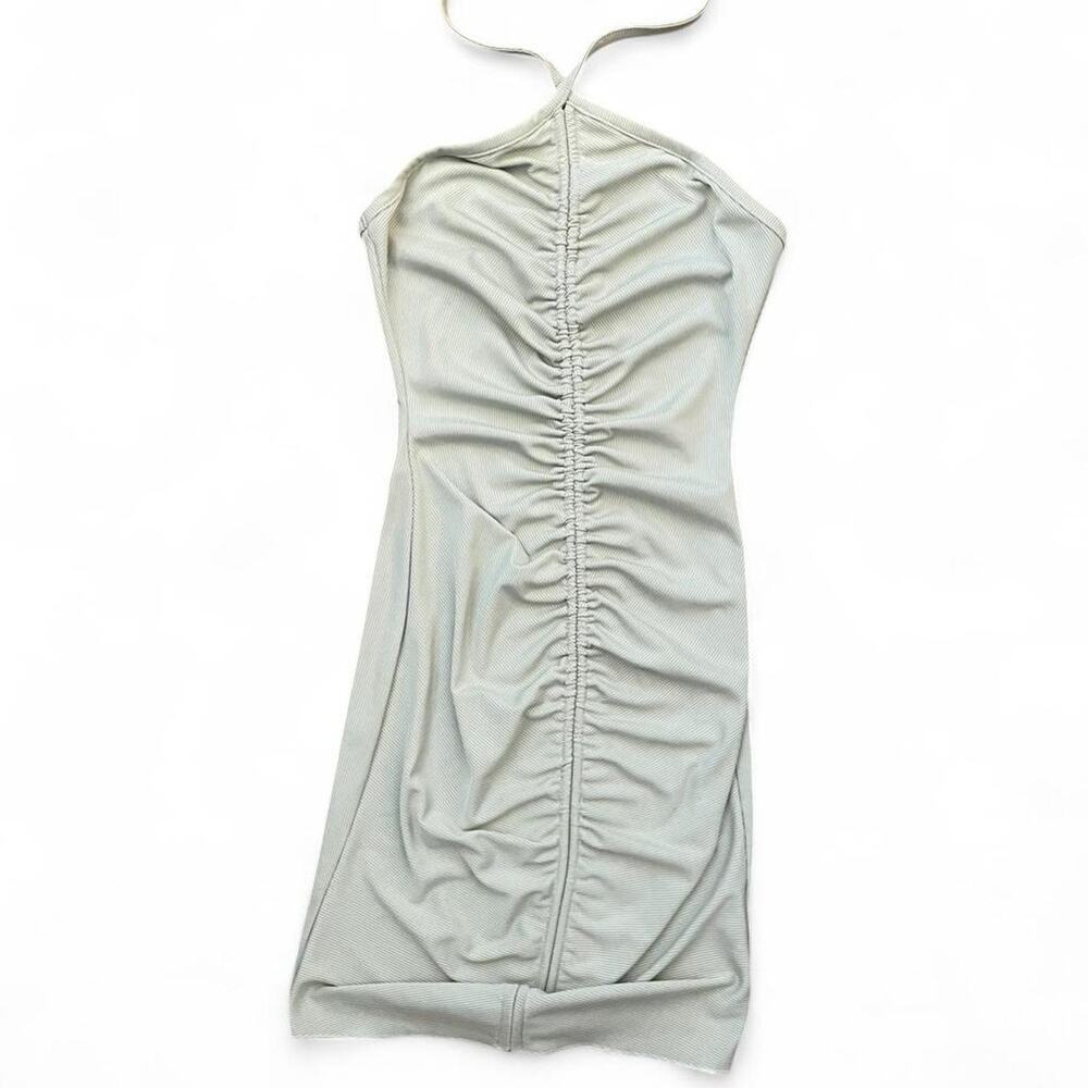 Princess Polly Green halter neck mini dress women sz 4